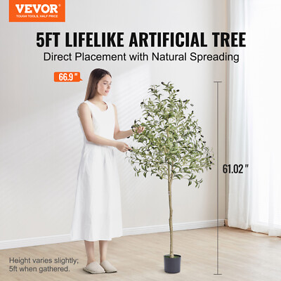 Albero Di Ulivo Artificiale AnTing 1.8m - Pianta Finta Con Vaso, 1150