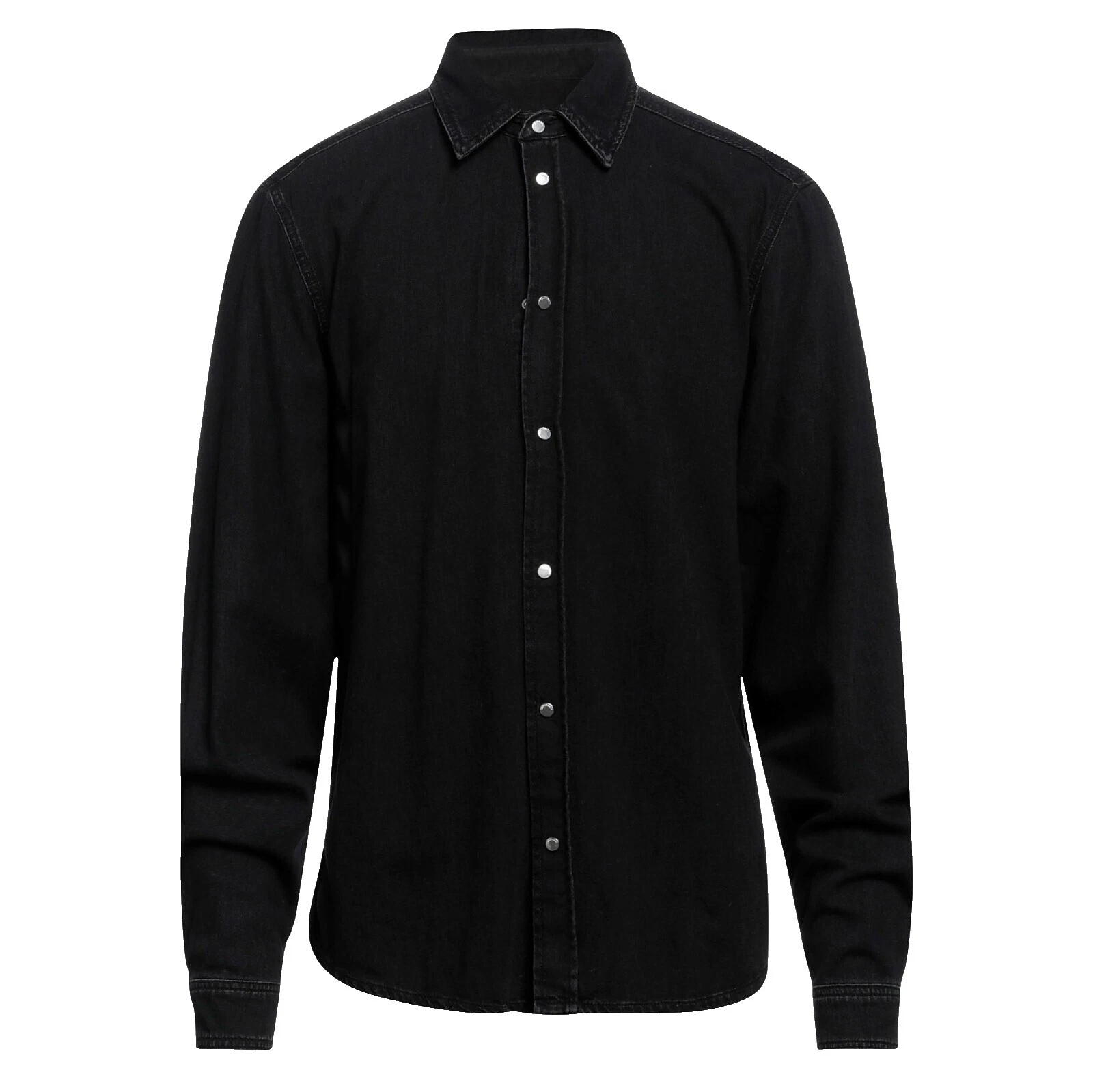 Trussardi Long Sleeve Solid Casual Button-Down Shirts for Men