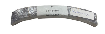 Surf-Pro 1'' x 11'' PSA Sanding Strips 240 Grit Aluminum Oxide 50 Pack