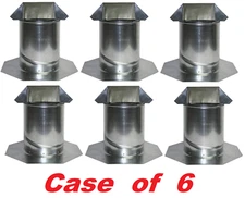 Gibraltar Building Products 8” x  15” Galvanized Steel Vent & Pipe Flashing, 6PK