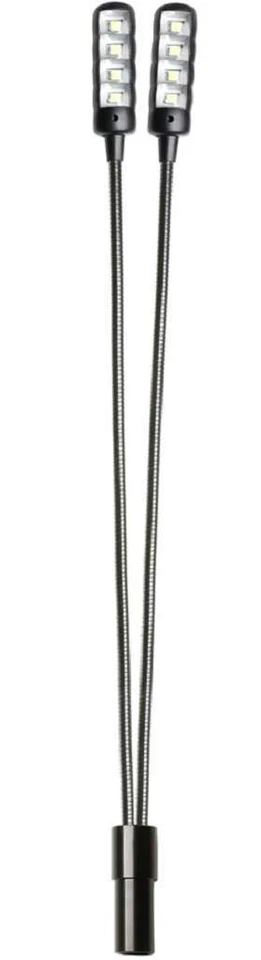 Ultrahelle 2-Arm LED XLR 3 pol Schwanenhals Mischpult Lampe DJ Flexi Mini Light - Bild 3 von 4