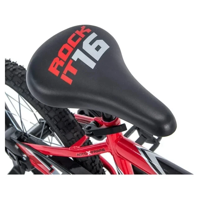 Niños 16 pulgadas Bicicleta con ruedas de entrenamiento para niño de 4 años en adelante, niño, rojo Foto 2 de 4