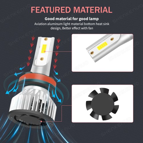 For 2007-2018 Nissan Altima Led Headlight Hi/Low+Fog light bulbs Combo Kit 6K - Imagen 13 de 18