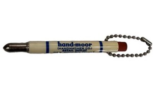 Vintage Hand-Moor~Handmacher Co. Ad BULLET PENCIL~Chicago,IL~Imported Knits