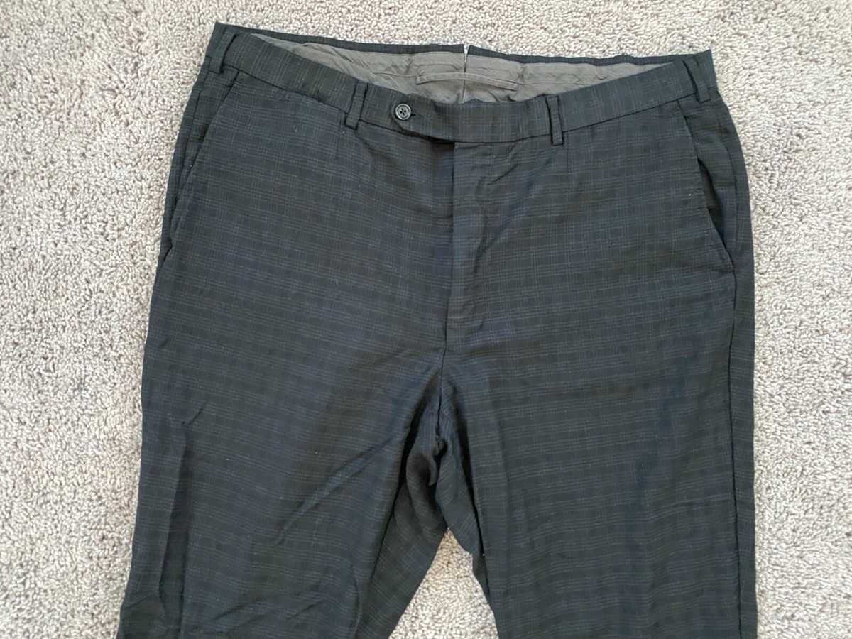 パンツ Old Ermenegildo Zegna Wool Silk Slacks Ermenegildo Zegna Dress Pants Mens 38x27 (7-58 L) Wool Silk Blend