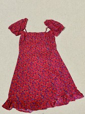 Berry Printed Mini Dress