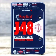 Radial Engineering J48 Single-Channel 48V Phantom Powered Active Direct Box
