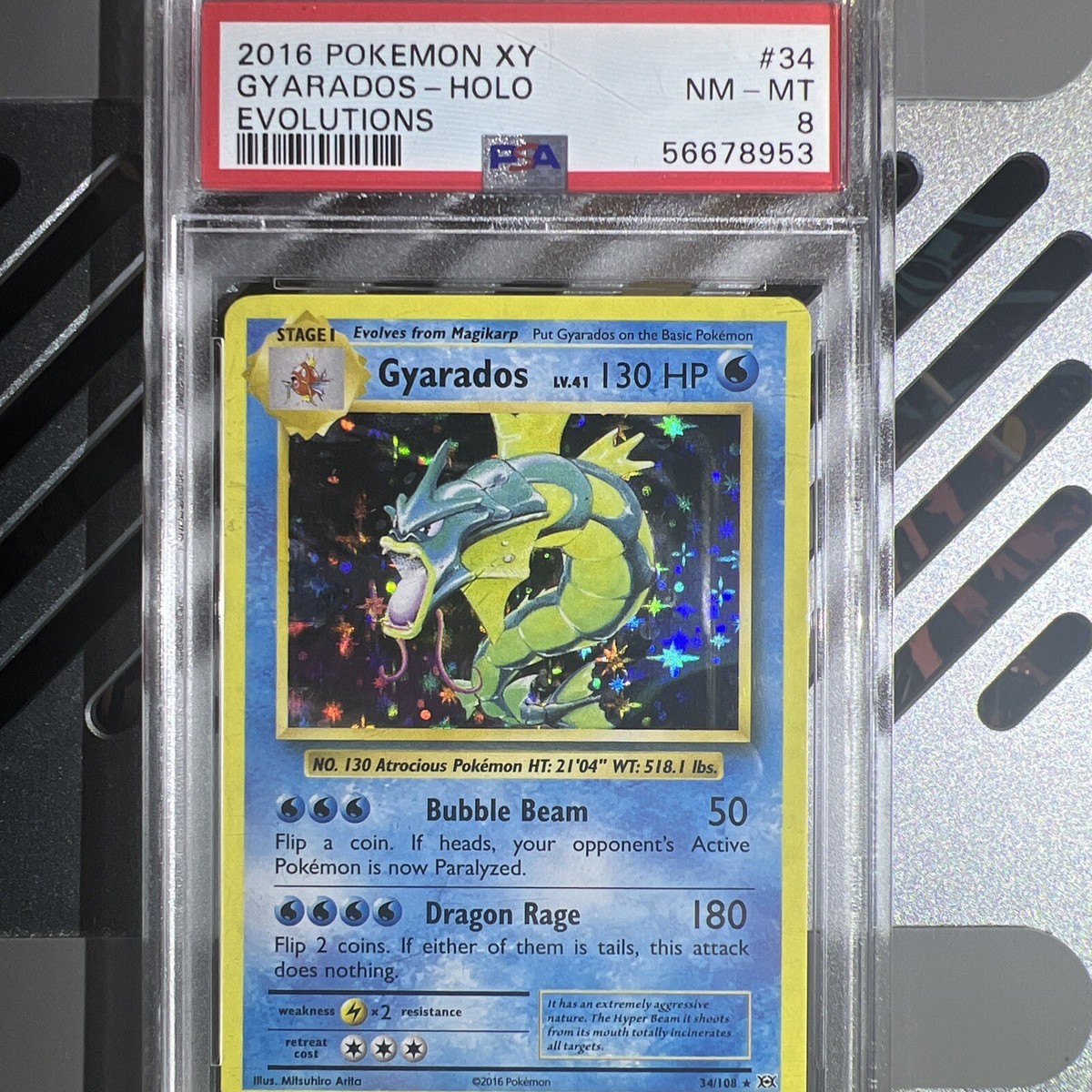🔥2016 Pokemon XY Evolutions Gyrados Holo PSA 9 Mint | eBay