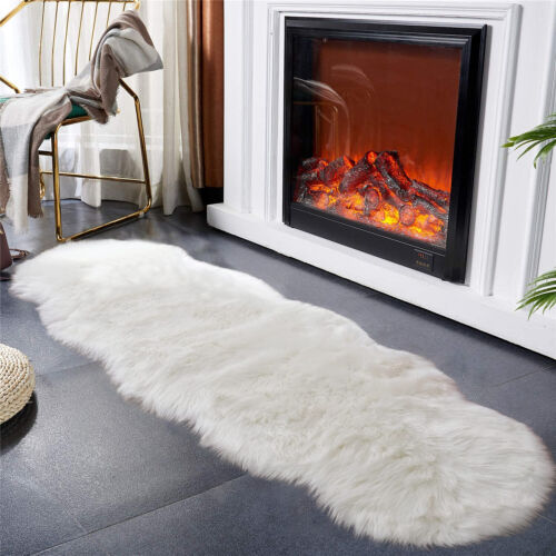 Latepis Faux Fur Sheepskin Area Rugs Soft Shaggy Carpet for Living Room Bedroom - Picture 4 of 219