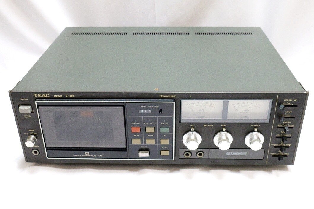 TEAC C-4X Cassette Player Deck Vintage Audio Junk Item For TEAC C-4X Cassette Player Deck Vintage Audio Junk Item For