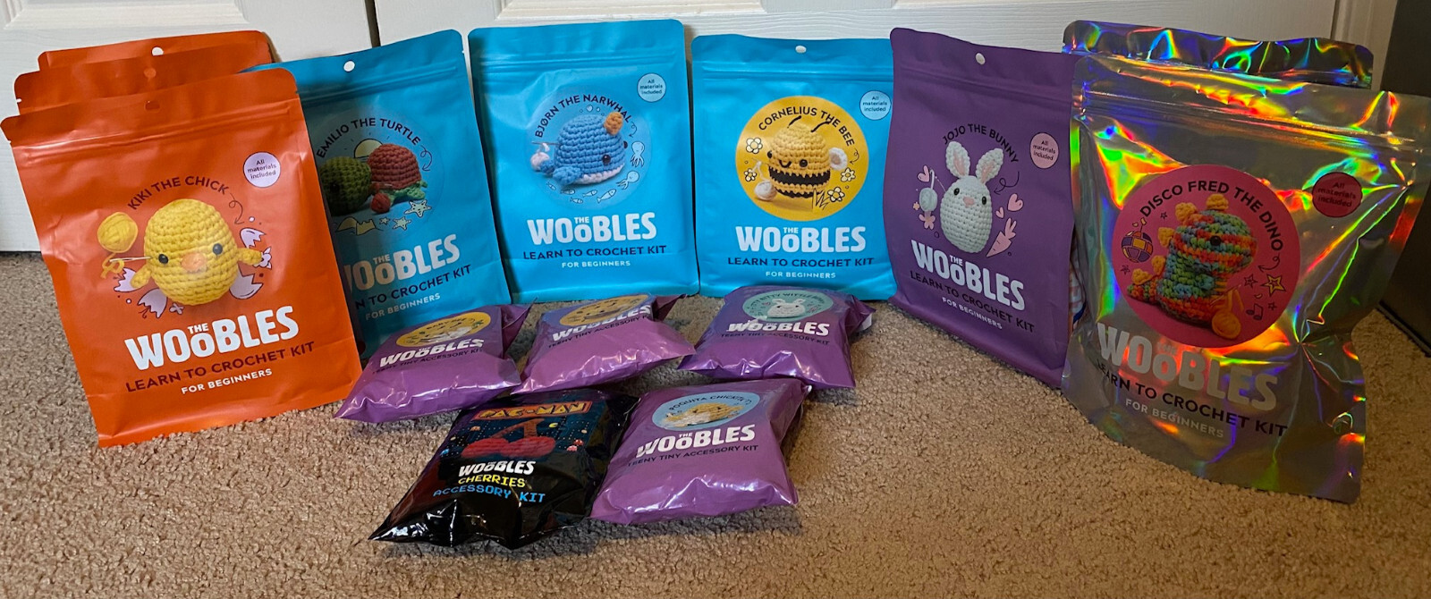 NEW Woobles Crochet Kits, Accessory Kits - Learn to Crochet