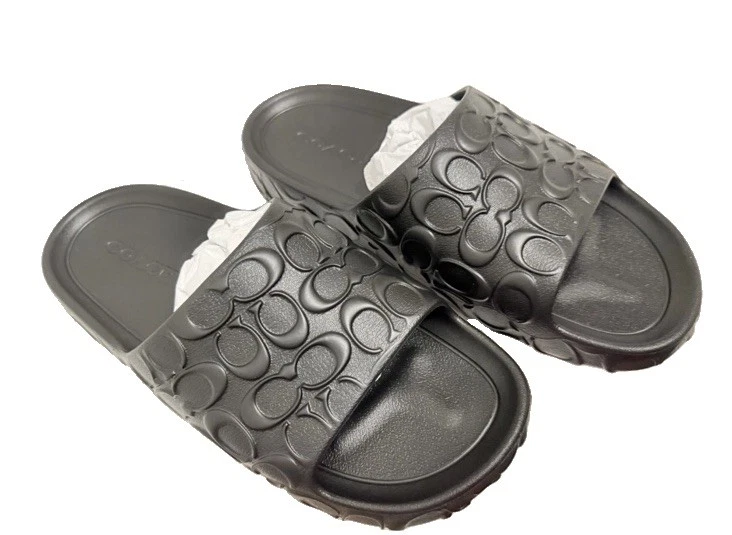 Coach Black Sandals for Men for sale | eBay