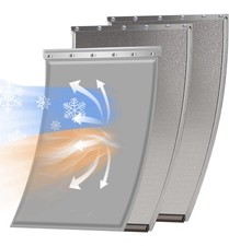 3-Flap Extra Large Dog Door Replacement Flap w Screws 13 1/8 x 24 7/8 Inch