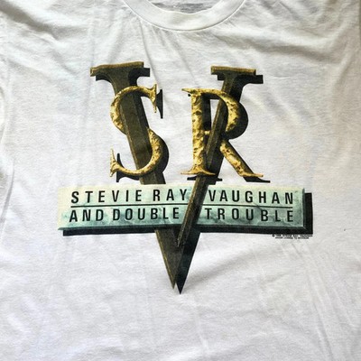 Stevie Ray Vaughan And Double Trouble 1989 White Shirt S-5XL SU91