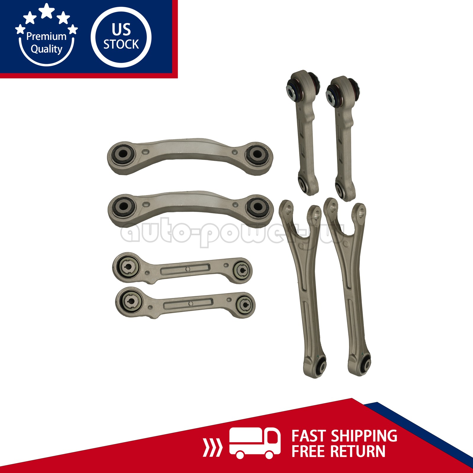 NEW 8PCS Rear Suspension Control Arm Kit Fit 2017+ Maserati Levante US