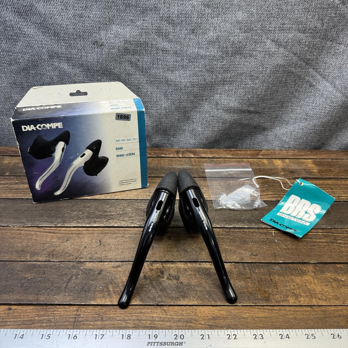 Leviers De Frein Aéro Dia-Compe BRS-400 Pour Vélo De Route - Argent