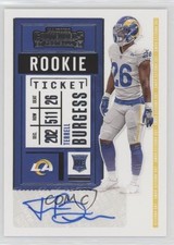 2020 Panini Contenders Rookie Ticket Terrell Burgess #282 Auto v1x