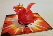 Bakugan Battle Brawlers Vestroia Pyrus Pyro Dragonoid 500G Anime Figur & Karte 