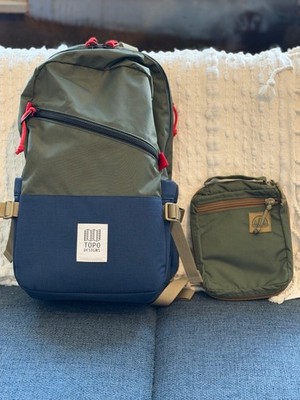 Topo Designs Backpack + Hidden Woodsmen Admin Pouch & Patch | Premium EDC Advent