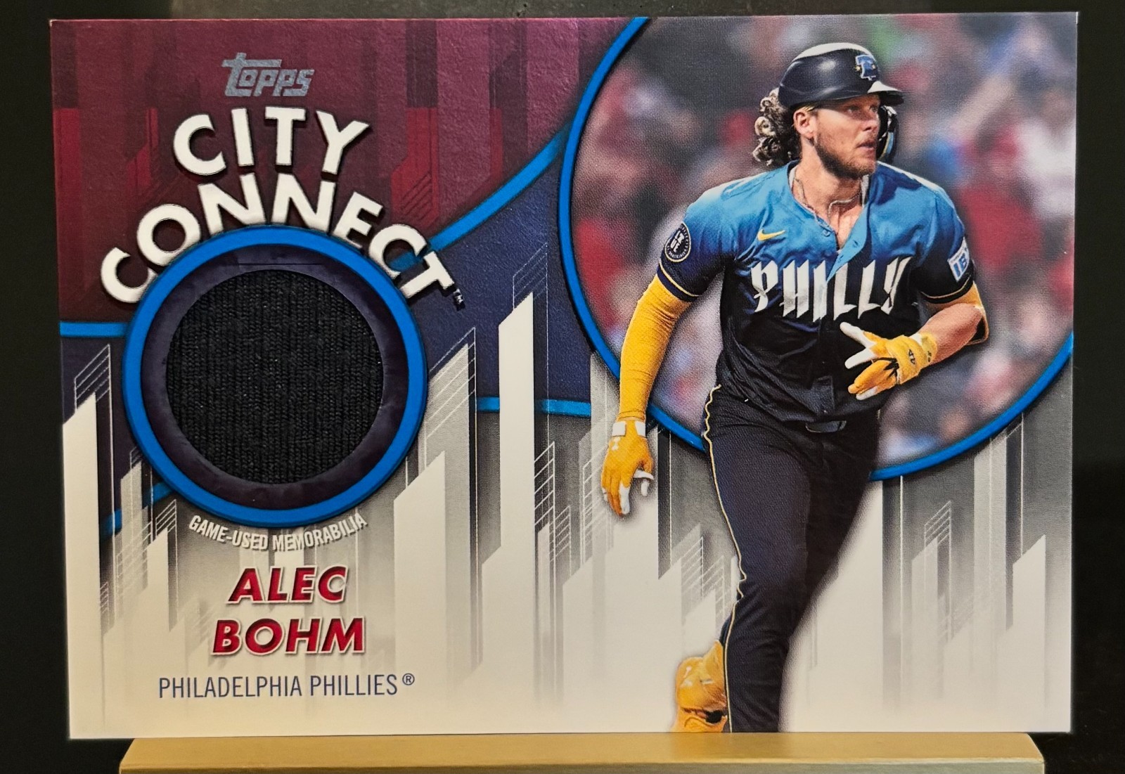 Alec Bohm - Phillies: 2026 City Connect Relic Blue Game 113/150 CC2-ABO