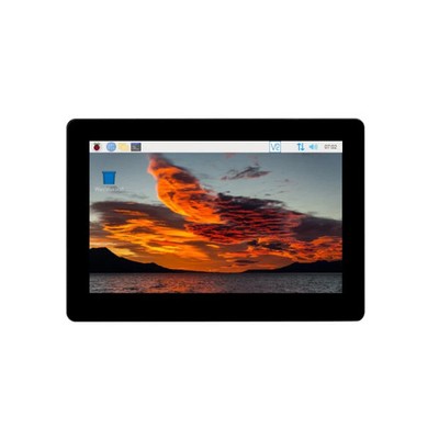 WAVESHARE 5 inch Touch Screen Expansion for Raspberry Pi CM4, PoE Header, Gigab