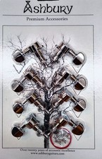 Ashbury BOUZOUKI MASCHINENKÖPFE, Set. Chrom, 18mm Knöpfe. At Hobgoblin Music