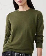 Banana Republic Factory NWT Forever Crewneck Sweater Olive Green XL