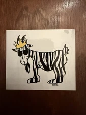 GOAT USA Zebra Goat Sticker. Single Sticker. Brand New.