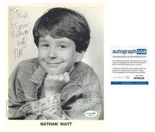 Nathan Watt "Davis Rules" AUTOGRAPH Signed 8x10 Photo 'To Nick' ACOA