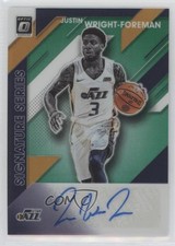 2019 Donruss Optic Signature Series Green Prizm Justin Wright-Foreman Auto 5tr