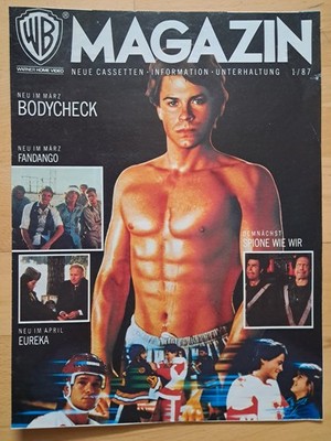 WARNER HOME VIDEO Magazin Nr.1 von 1987 Bodycheck, Eureka, Spione wie wir - Z1-2