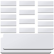 16 Pcs Blank Name Tag Workers Tags Pin Engraved Student Office Badges with