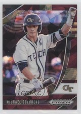 2020 Panini Prizm Draft Picks Burgundy Cracked Ice 5/23 Michael Guldberg 13qc