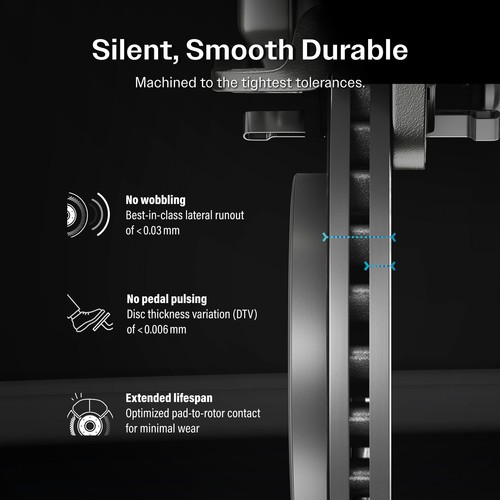 Front Coated Disc Brake Rotors & Semi-Metallic Pad Kit For Hyundai Genesis Coupe - Picture 11 of 12