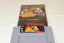 Super Mario RPG Legend of the Seven Stars SNES Cartridge and Manual