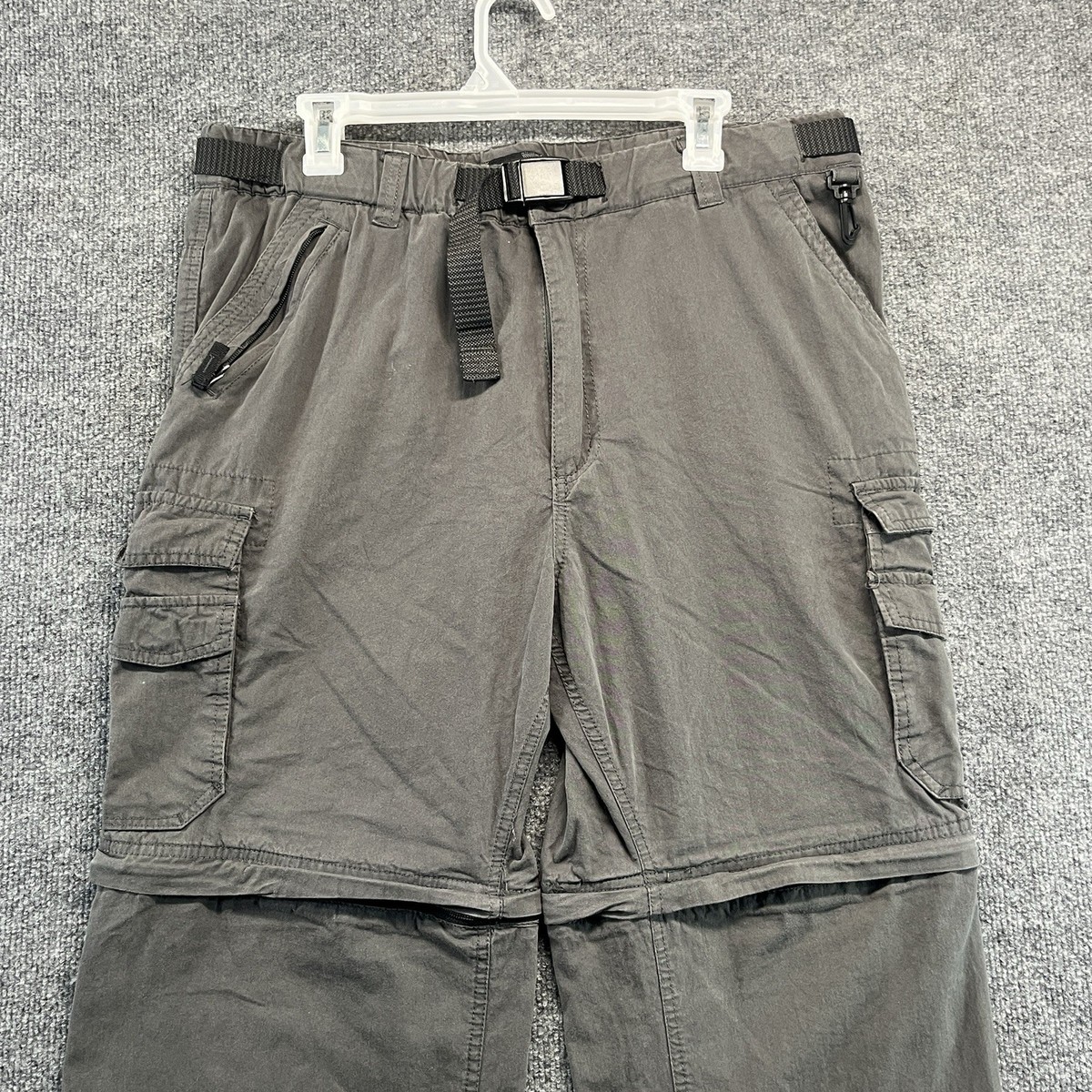 The BC Clothing Co - Pantalon cargo convertible zippé pour hommes, taille XXL/30 kaki beige - France