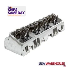 Flo-Tek 101-505, One Natural Aluminum Sbc 180Cc Alum Cyl Head 64Cc 2.02/1.60 A/P