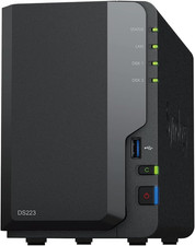 DS223 Home & Office Backup Hub-Centralize Files, Protect Data 2-Bay Diskless NAS