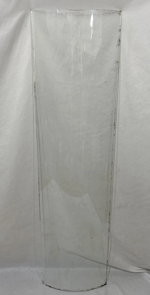 Antique Bent Curved Wavy Glass Replacement Panel For China Cabinet Door 44-1/8"C - Image 2 of 4
