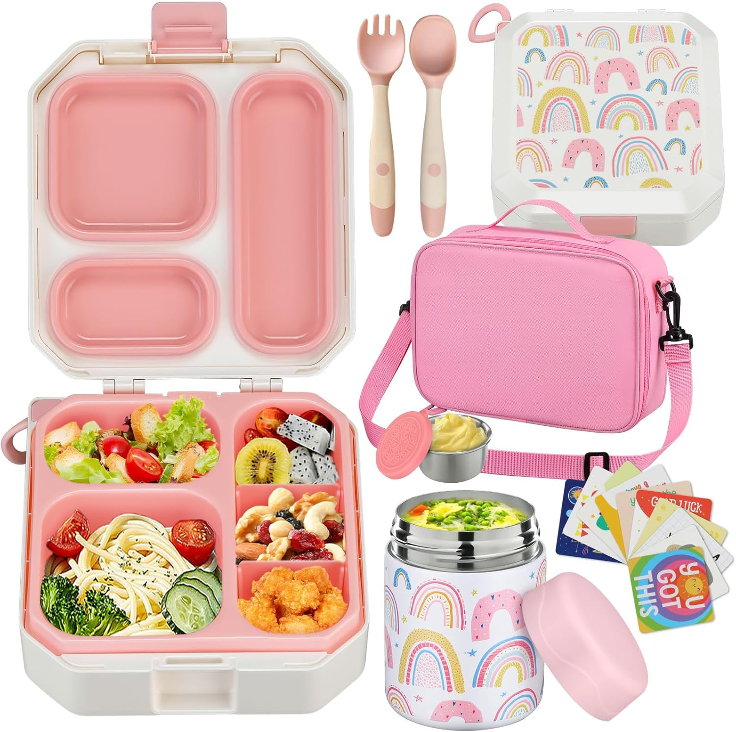 For Kids With 12oz Soup Thermo Leak-proof Lunch Food Container W