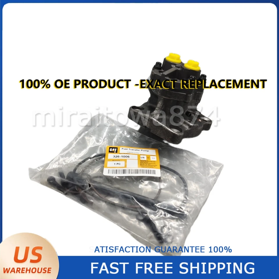 OEM 326-1006 For Caterpillar 324D 326D 329D Engine C7 3126E Fuel Transfer Pump - Image 3 of 4