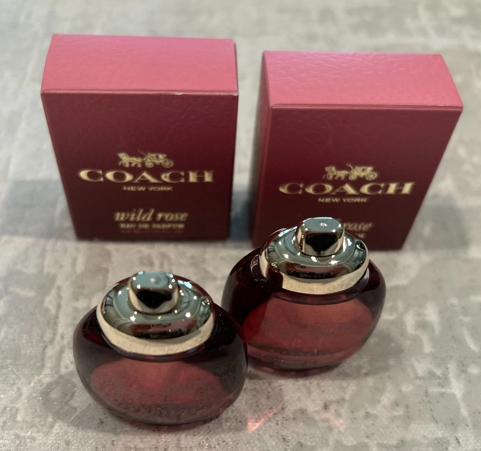 COACH Wild Rose Eau de Parfum 4,5 ml / 0,15 oz Splash Travel (2) *NUEVO EN CAJA* Foto 2 de 3