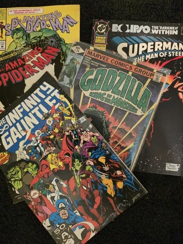 Large Comic Book Lot - Marvel, DC,  X-Men, Spider-Man, Godzilla, Spawn & More!