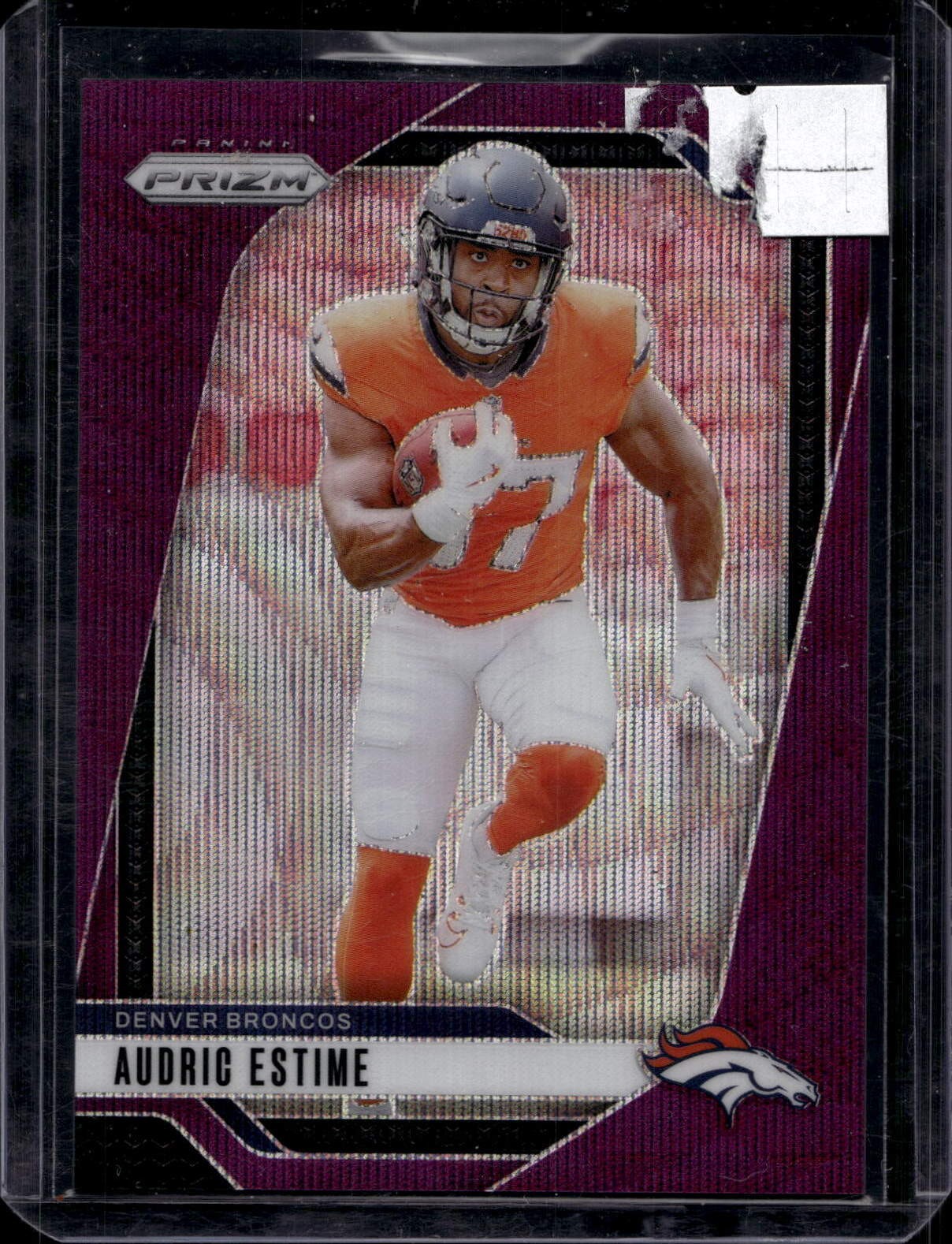 2024 Panini Prizm #306 Audric Estime Purple Wave #/99
