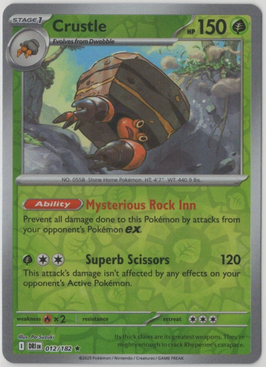 crustle pokemon card value Crustle [Master Ball] #52 Prices | Pokemon Black Bolt