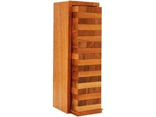 Wood Tumbling Tower - Ideal for Party, Kids Games, Building, Camping, Outdoor...