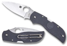 Spyderco Knives Chaparral Lockback Gray FRN XHP C152PGY Stainless Pocket Knife