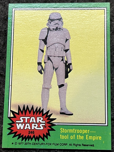 1977 Topps Star Wars #246 Stormtrooper -- tool of the Empire — TAG (grade unconfirmed)