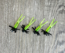 V-Grub Jigs, 1-1/4 Black Jig & Collar / Chart...