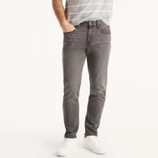 NWT Nautica Men's Athletic Slim Fit Stretch Denim Tapered Leg Jeans RP4704 Grey